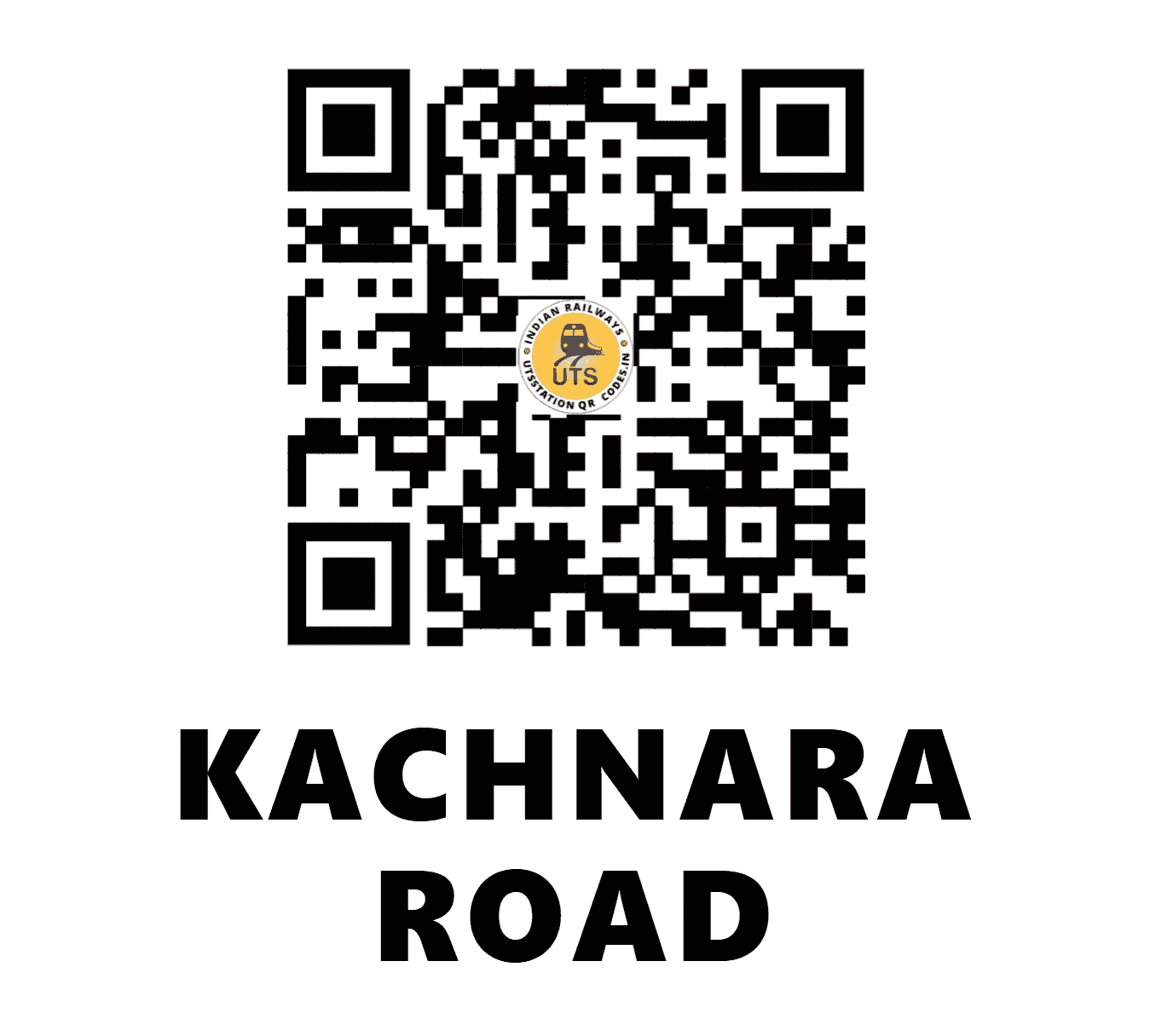 UTS QR Code for KACHNARA ROAD - KCNR (WR - MADHYA PRADESH)